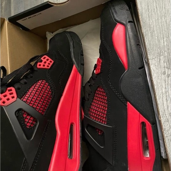 Air Jordan retro 4 red thunder - Picture 1 of 3